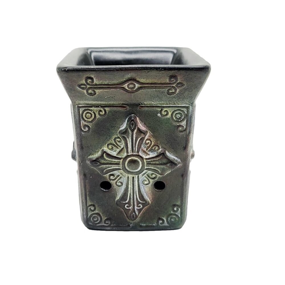 Scentsy Ceramic Warmer for Scented Wax Home Fragrance Plug In Charity Cross New